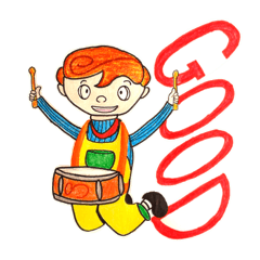 [LINEスタンプ] スネアボーイのマーくん