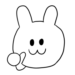 [LINEスタンプ] 表現力が凄まじいうさちゃん