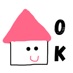 [LINEスタンプ] かわいい家