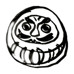 [LINEスタンプ] りり's   シンプルモノトーン幸せ和柄