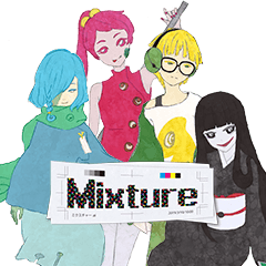 [LINEスタンプ] 印刷かるた「Mixutre」