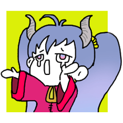 [LINEスタンプ] 鬼の子-おーさん 