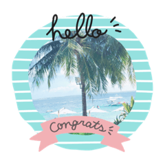 [LINEスタンプ] ふんわり南国気分