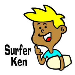[LINEスタンプ] Surfer Ken