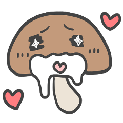 [LINEスタンプ] しいたけちゃん家族