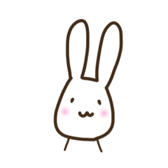 [LINEスタンプ] うさぎと私と日常。