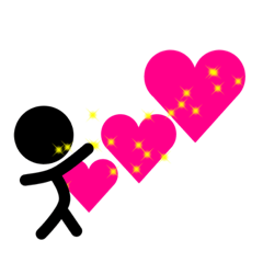 [LINEスタンプ] 棒人間のキモチ
