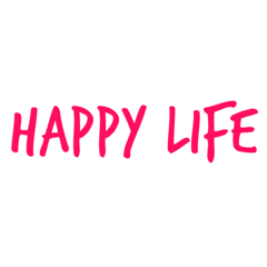 [LINEスタンプ] Happyから○○