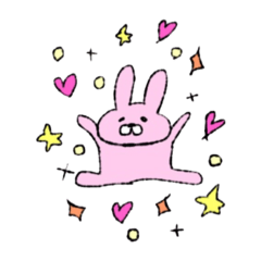 [LINEスタンプ] ふてぶてしいうさぴょん。 