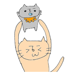 [LINEスタンプ] 育児ネコのスタンプ
