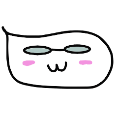 [LINEスタンプ] ふきだしメガネさん