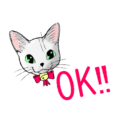 [LINEスタンプ] しろねこネオ02