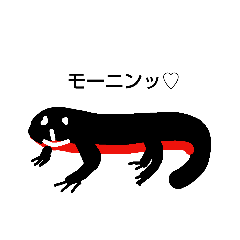 [LINEスタンプ] へんてこイモリ