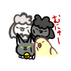 [LINEスタンプ] インコ、トイプー、猫のほのぼのスタンプ