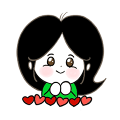 [LINEスタンプ] かわいい少女の活気に満ちた一日