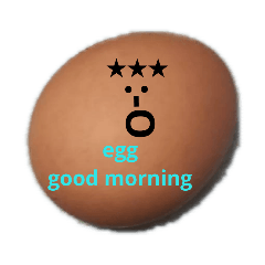[LINEスタンプ] Greeting with eggs