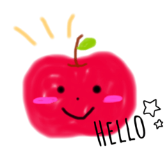 [LINEスタンプ] くだものさんたちのスタンプ 