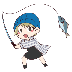 [LINEスタンプ] 釣りガールとゆかいなお魚たち