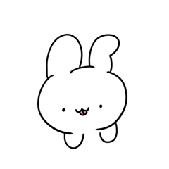 [LINEスタンプ] 英語で喋りたいうさぎ