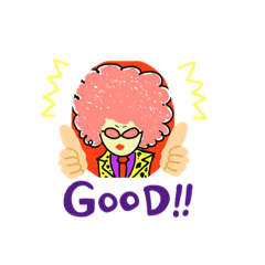 [LINEスタンプ] アフロ8