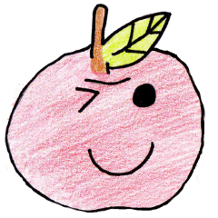 [LINEスタンプ] 手書き ゆるかわりんご 日常編 