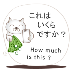 [LINEスタンプ] 英語と日本語のeショッピング会話 #1