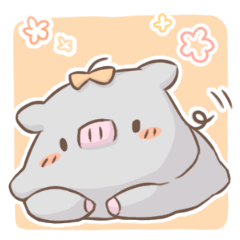 [LINEスタンプ] こぶたのぶぶとん まるっとスタンプ