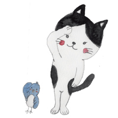 [LINEスタンプ] モーちゃんと駅長さん 1