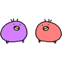 [LINEスタンプ] まあるいとりさん