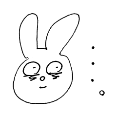[LINEスタンプ] 絶望うさぎのはじめてのスタンプ