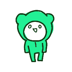 [LINEスタンプ] かわいい白目ちゃんの押したらわかるよ