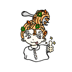 [LINEスタンプ] ぐるぐるパスタなピープル