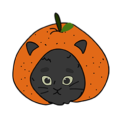 [LINEスタンプ] 恥ずかしがり屋の黒い猫2-日常会話