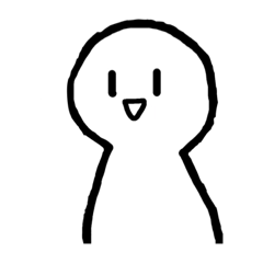 [LINEスタンプ] 人間君 