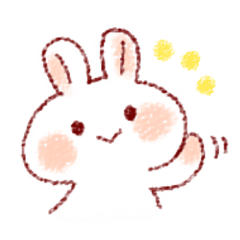 [LINEスタンプ] おもちうさちゃん