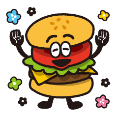 [LINEスタンプ] ハンバーガーと愉快な仲間たち