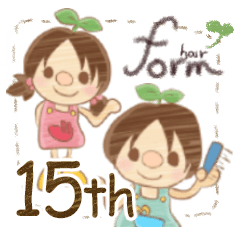 [LINEスタンプ] ヘアーフォルム 15周年スタンプ