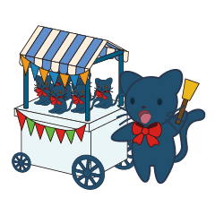 [LINEスタンプ] 赤の弓と猫 
