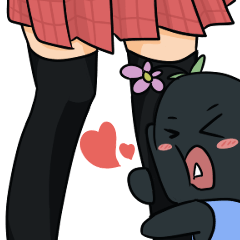 [LINEスタンプ] 黒弟の日常記事 