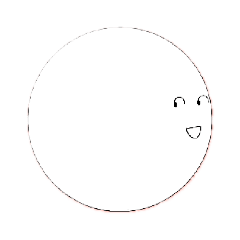 [LINEスタンプ] シンプルな大きい顔のスタンプ