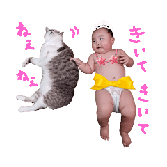 [LINEスタンプ] にゃんずと娘ちゃん2
