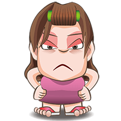 [LINEスタンプ] おばちゃん阿好嬸の日本語講座