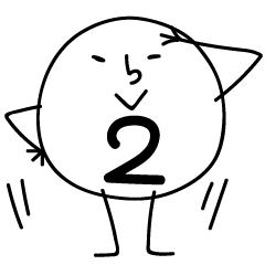 [LINEスタンプ] しろいまるの日常2