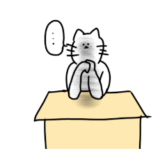 [LINEスタンプ] パーツが中央に寄るねこうさぎスタンプ 