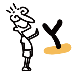 [LINEスタンプ] Y- ボリューム 