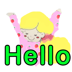 [LINEスタンプ] 虹色ナナちゃんのスタンプ
