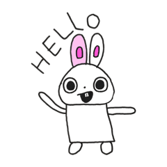 [LINEスタンプ] つかいやすいうさぎ