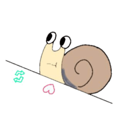 [LINEスタンプ] カタツムリ通話。