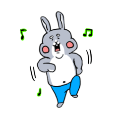 [LINEスタンプ] うさぎふっくら