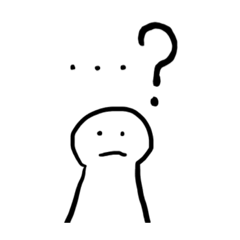 [LINEスタンプ] はてなくん？？？ 